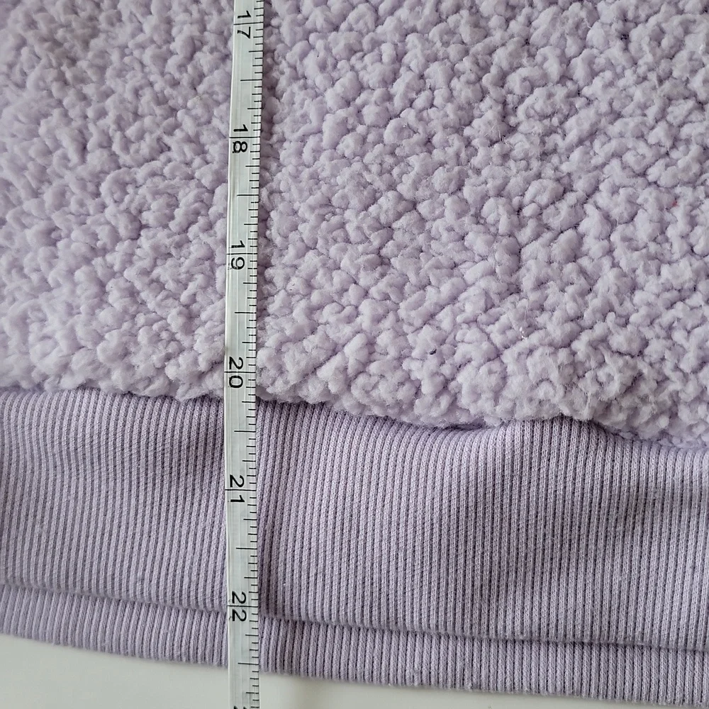 C9 by Champion Girls Fleece Pullover Lavender 1/4 Zip Long Sleeve XL 14/16